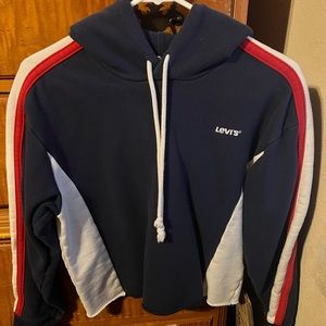 Levi’s crop top hoodie.